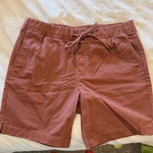 Express Men's Rust Flat Front Shorts